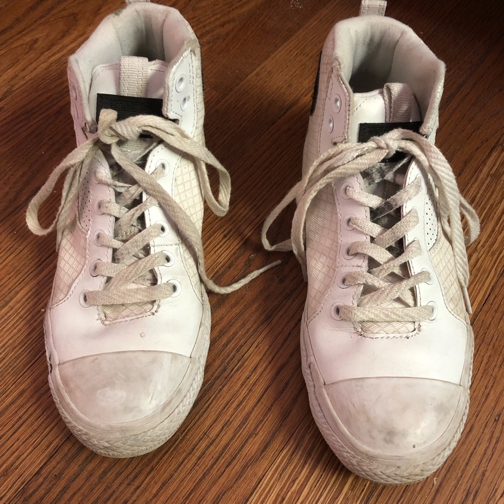 Converse All White High Tops